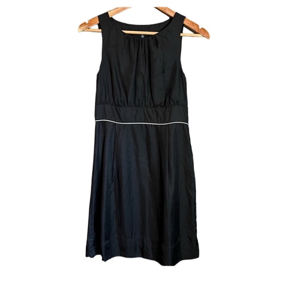 Jacob black 100% silk dress lined